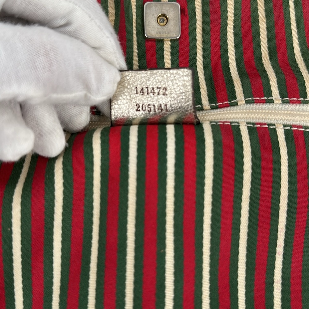 Authentic GUCCI Purse Lining-Red/Green - Picture 4 of 13